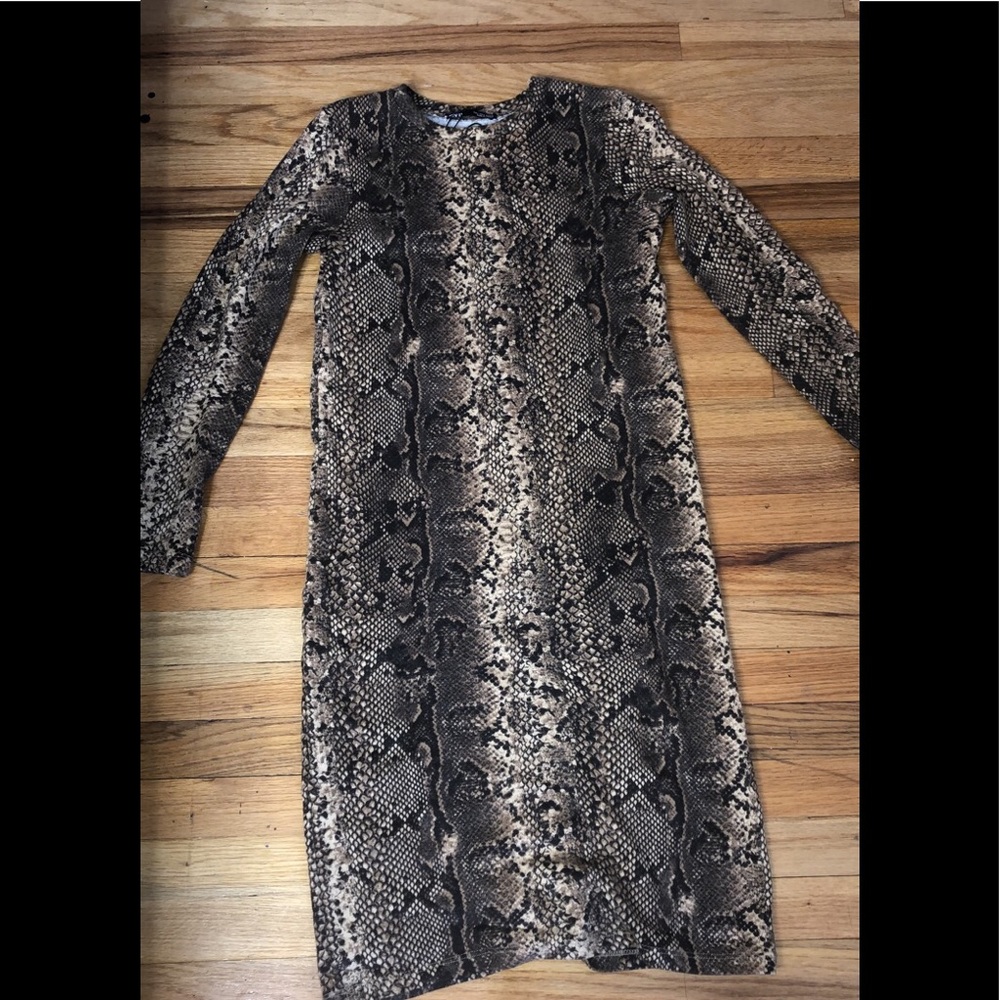 Snake Print Dress